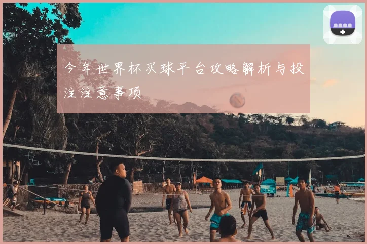 今年世界杯买球平台攻略解析与投注注意事项